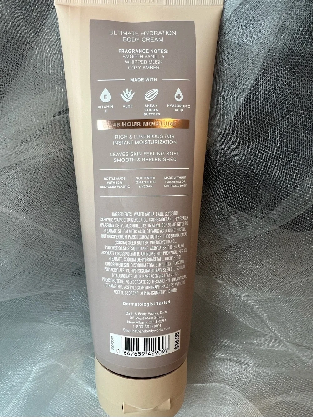 Set of 3 Bath & Body Works Warm Musk Ultimate Hydrating Body Cream (FL1097)